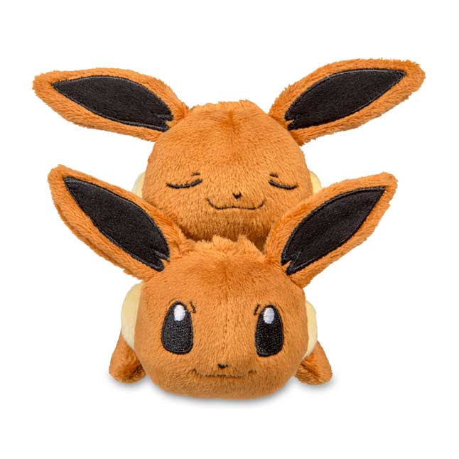 sleeping eevee poké plush
