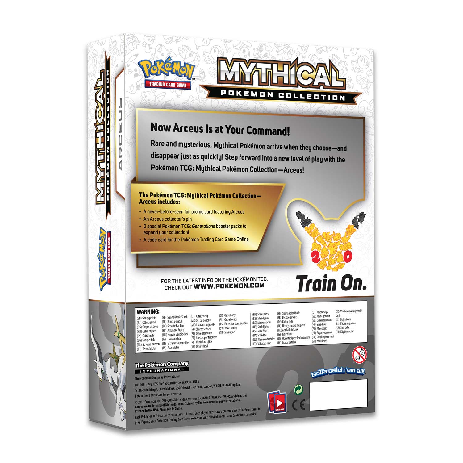 Arceus Mythical Pokémon Collection Collector's Pin Pokémon TCG