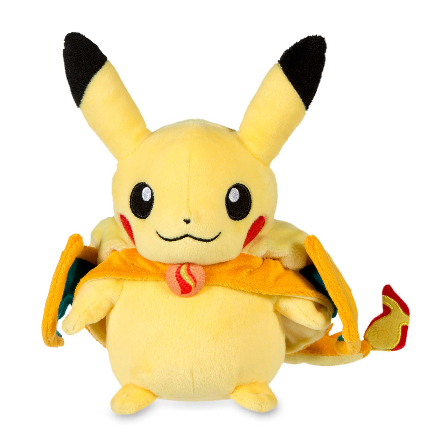pikachu charizard costume plush