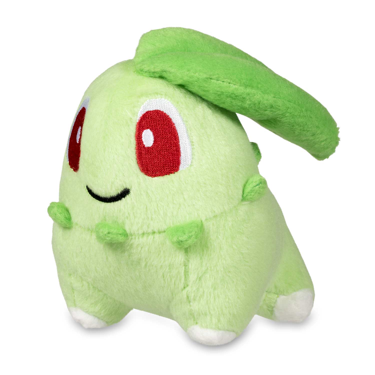 sleeping chikorita plush