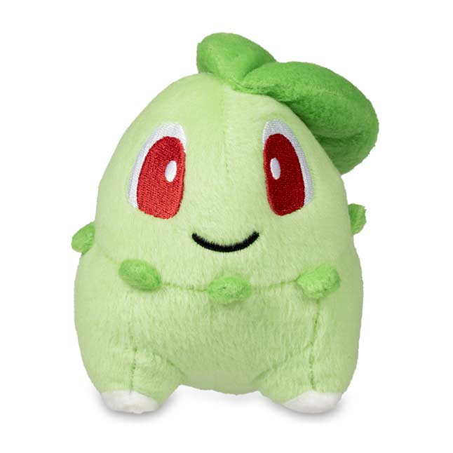 sleeping chikorita plush