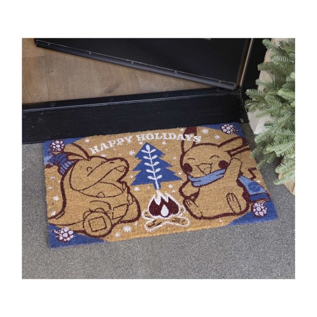 Pikachu & Fuecoco Happy Holidays Pokémon Holiday Doormat | Pokémon