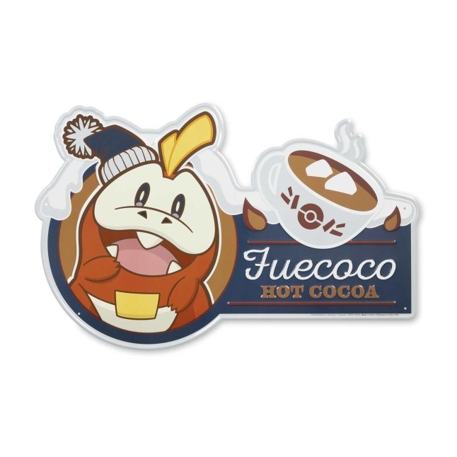 Fuecoco Pokémon Holiday Metal Sign | Pokémon Center Canada
