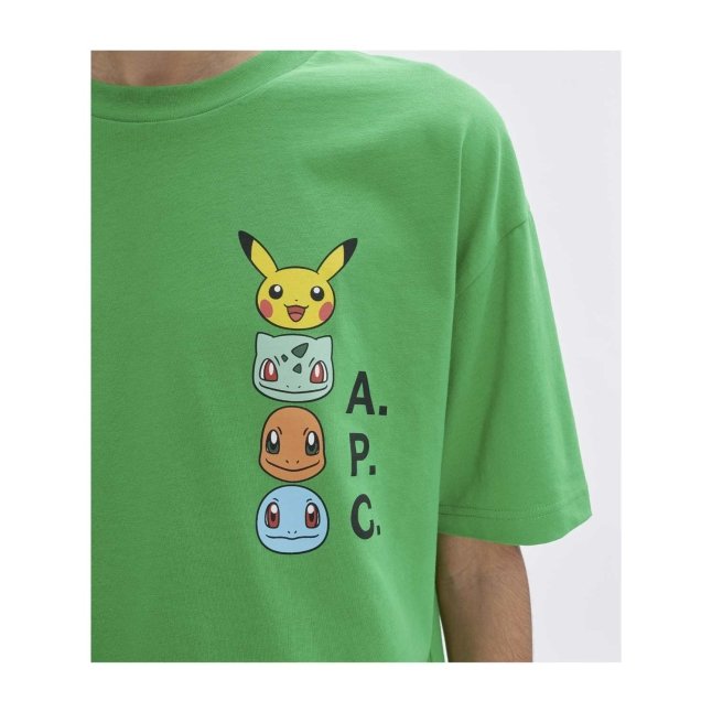 Pokémon × A.P.C.: Green The Portrait T-Shirt - Men | Pokémon