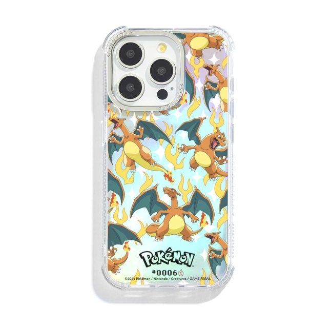 Official Pokmon Skinnydip: Holo Charizard Shock Case for iPhone - Size iPhone 14 Plus Official Pokmon Skinnydip: Holo Charizard Shock Case for iPhone - Size iPhone 14 Plus