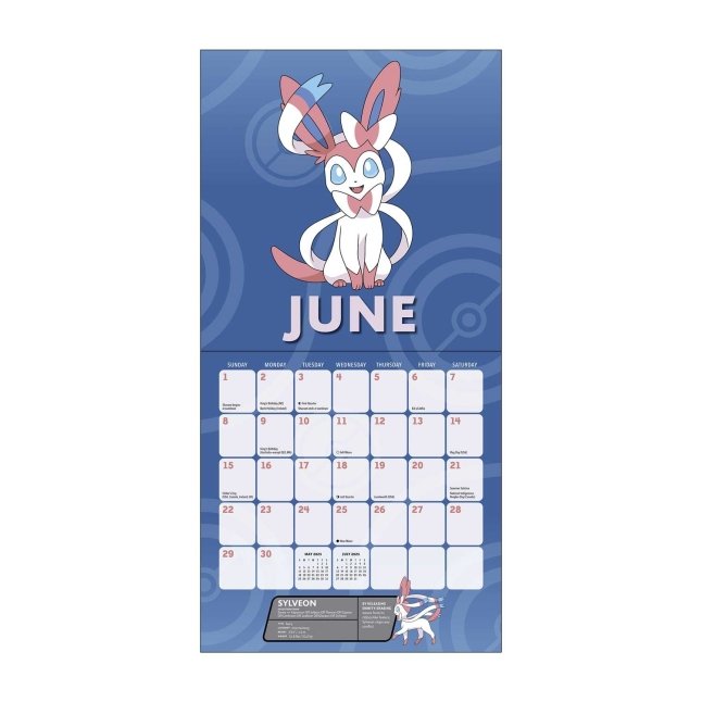 PokéMon Calendar 2025 Pdf Deva Muffin