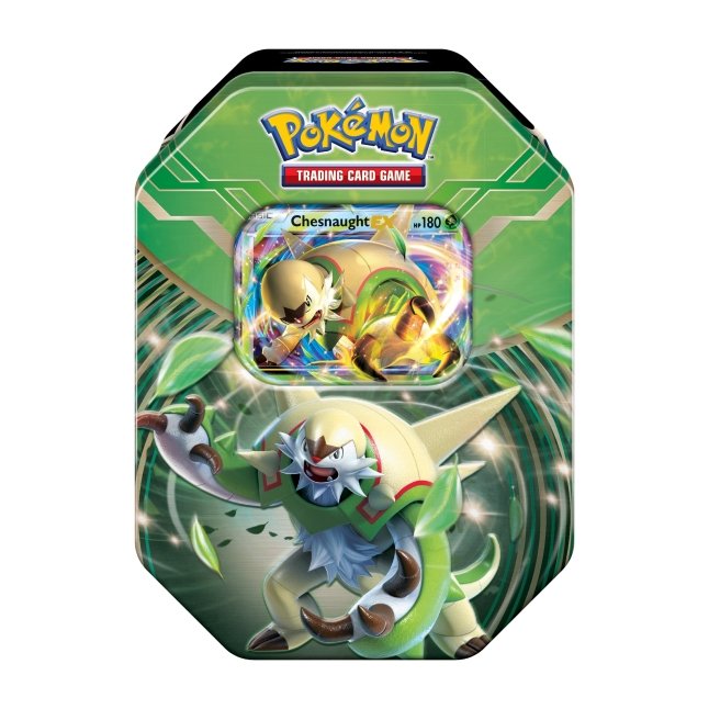 Pokémon TCG: Kalos Power Tin (Chesnaught-EX) | Pokémon Center Official Site