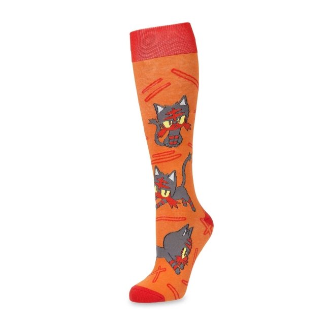 Litten Alola First Partner Mid-Calf Socks (One Size-Adult) | Pokémon ...