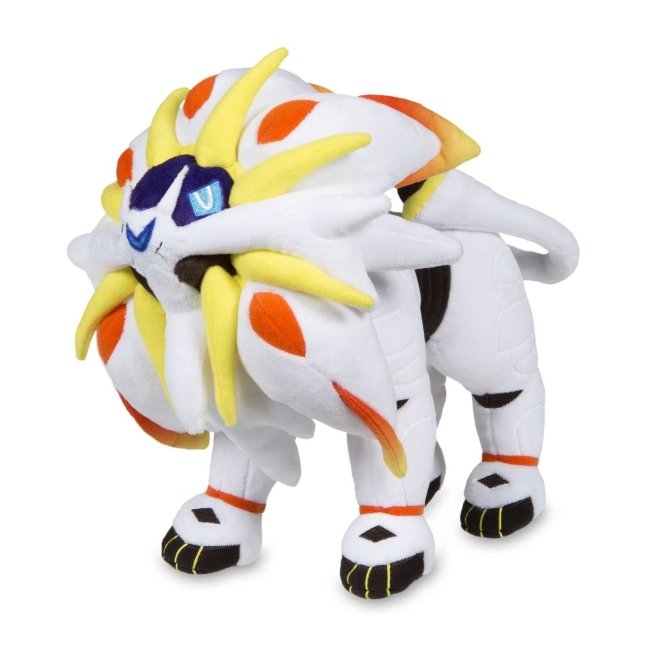 Munboo 10 Shiny Solgaleo Plush Toy, Stuffed Animals Plush Doll Toy for  Gifts Collection, White,Christmas Gift 
