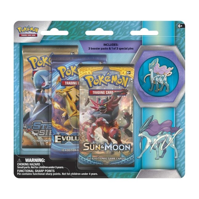 Pokmon TCG: 3 Booster Packs & Suicune Collector's Pin | Pokmon Center Official Site Pokmon TCG: 3 Booster Packs & Suicune Collector's Pin | Pokmon Center Official Site