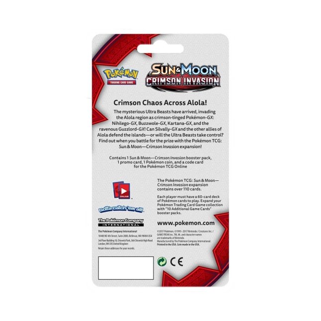crimson invasion booster box price Amazon.com: Pokemon TCG Sun & Moon Crimson Invasion Booster 36 Pack BOX  (Sealed)(English) : Toys & Games main image 0