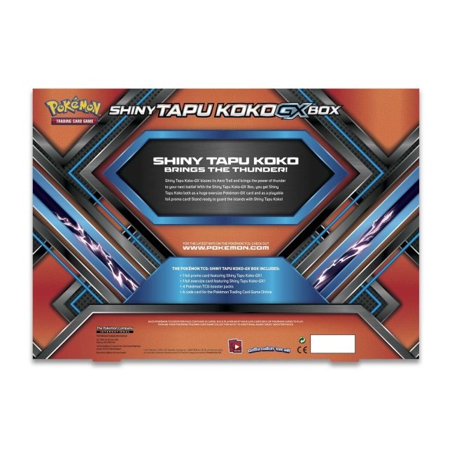 Pokemon Shiny Tapu Koko GX Box  Pokemon, Pokemon trading card, Cool pokemon