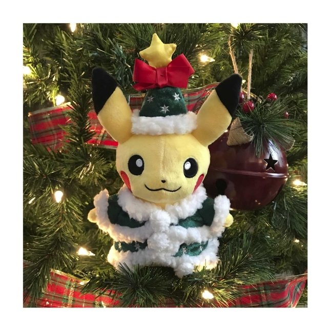 Holiday Tree Pikachu Poké Plush - 8 ¾ In. | Pokémon Center