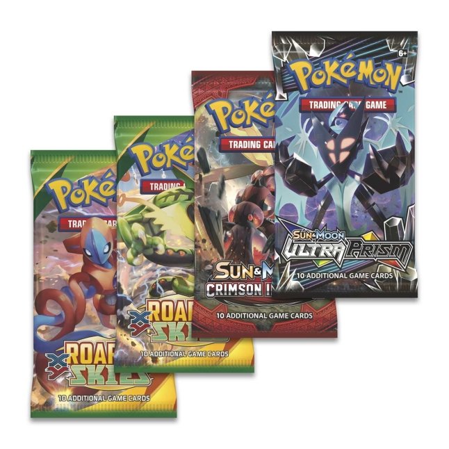 Pokemon Cards - LUNALA-GX BOX (1 Foil, 1 Jumbo Foil, 4 packs