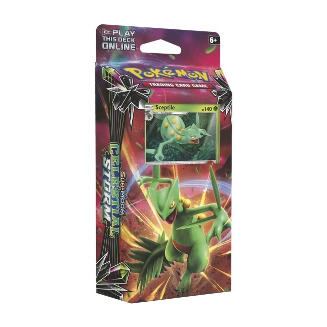 Pokemon TCG: Sun & Moon Celestial Storm Leaf Charge Theme Deck – 60 Card Grass & Lightning Deck Featuring Sceptile - View #2