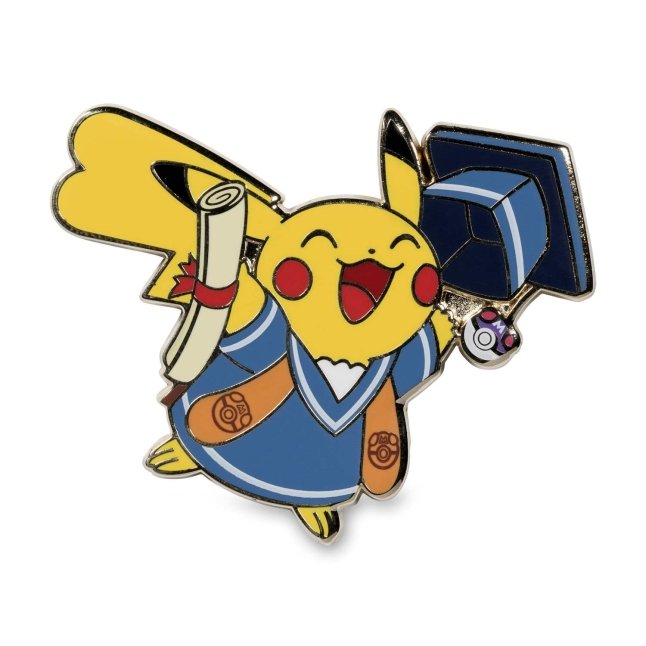 Graduation Pikachu Pokémon Pins (2-Pack) & Card | Pokémon Center Official  Site