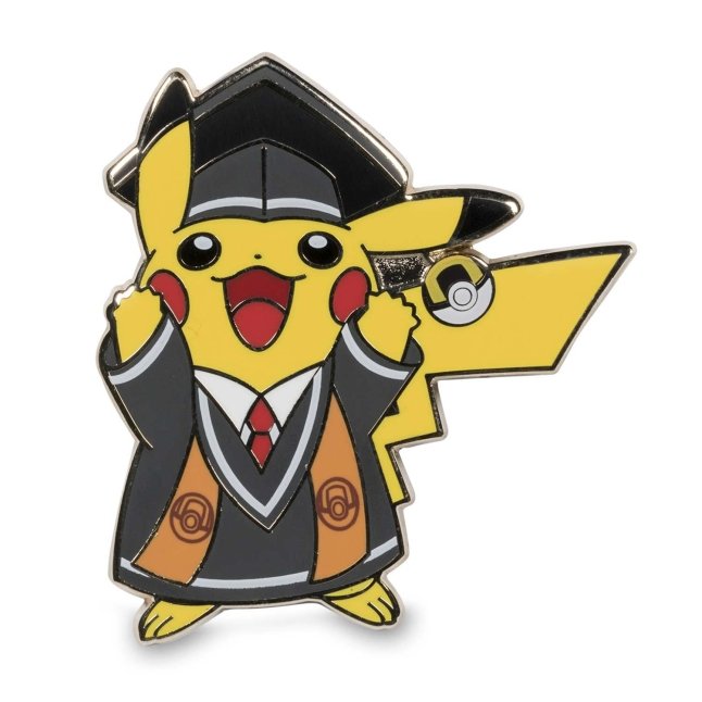 Graduation Pikachu Pokémon Pins (2-Pack) & Card | Pokémon Center Official  Site