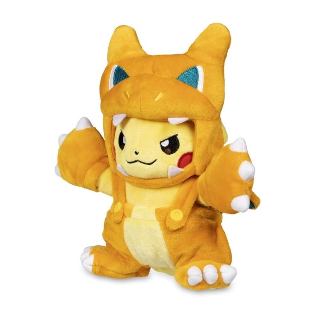 Pokemon Pikachu Cross-dressing with Charizard Coat Plush Toys 23CM