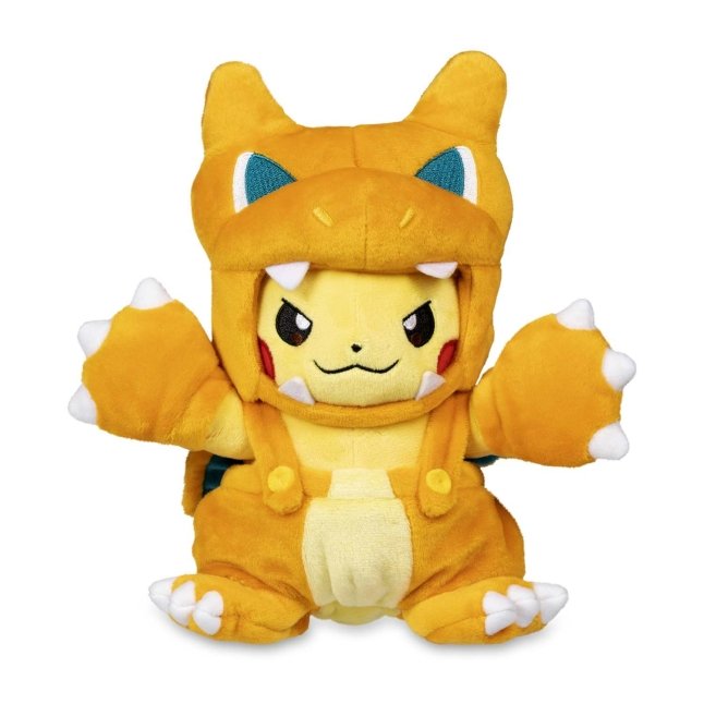 Pokemon Pikachu Cross-dressing with Charizard Coat Plush Toys 23CM