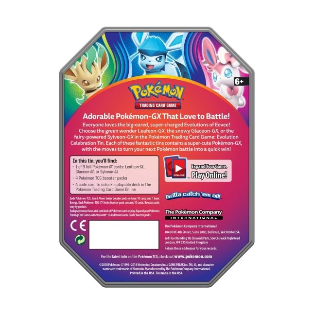 Pokémon TCG: Evolution Celebration Tin (Sylveon-GX) | Pokémon