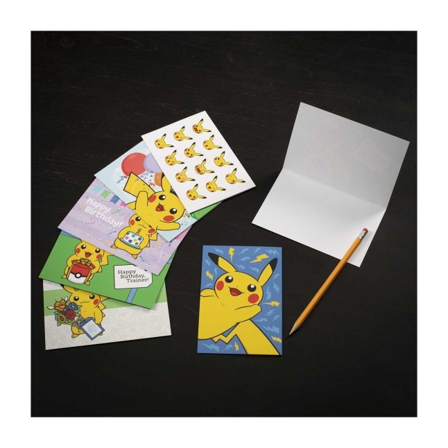 Pikachu Greeting Card Set (6 Birthday, 2 Thank You & 4 Blank Cards with Envelopes) | Pokmon Center Official Site Pikachu Greeting Card Set (6 Birthday, 2 Thank You & 4 Blank Cards with Envelopes) | Pokmon Center Official Site