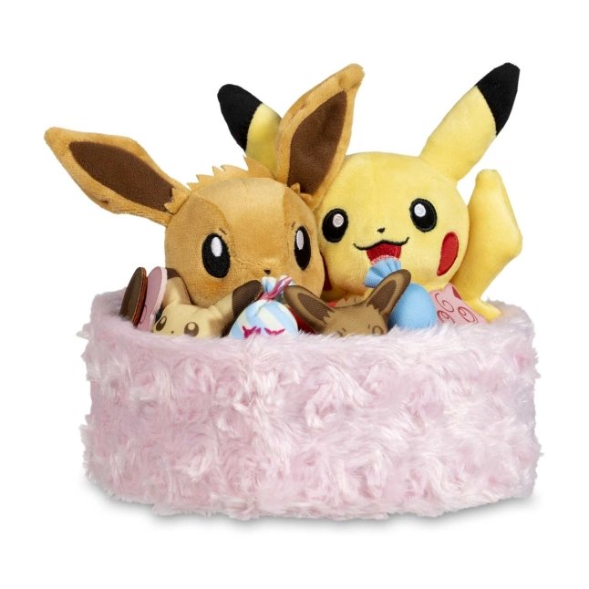 Seasonal Celebrations: Pikachu & Eevee Sweet Days Plush - 7 ¼ In