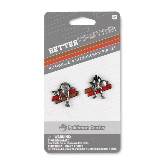 Hitmonlee & Hitmonchan Better Together Pokémon Pins (2-Pack)