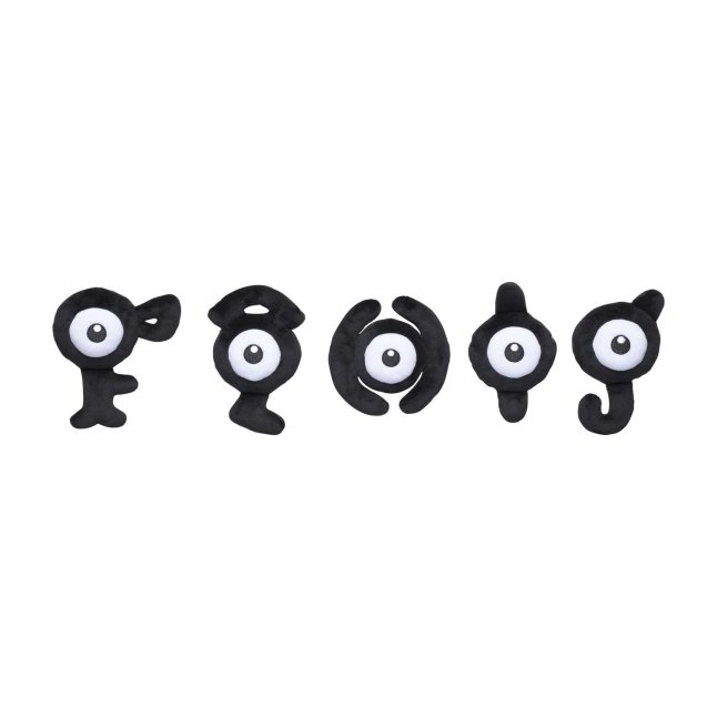 Unown F Sitting Cuties Plush - 5 ½ In.