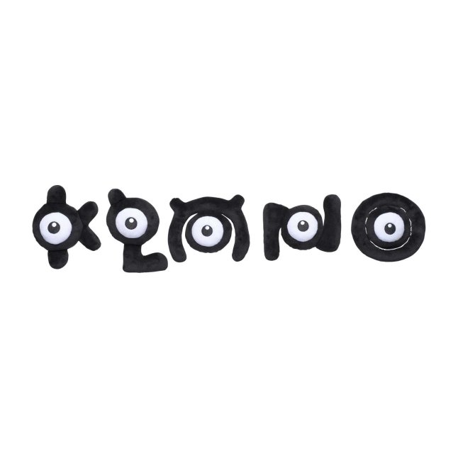 Unown M Sitting Cuties Plush - 5 In.