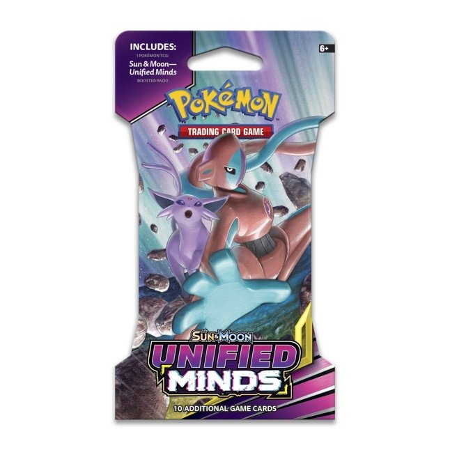 Pokémon TCG Sun & MoonUnified Minds Sleeved Booster Pack (10 Cards) Pokémon Center Official Site