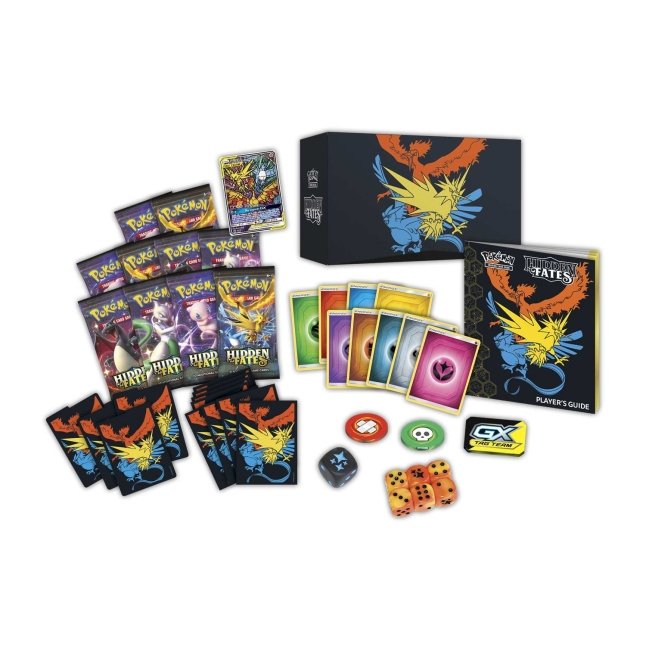 Pokemon Trading Card Game Sun Moon Hidden Fates Moltres, Zapdos