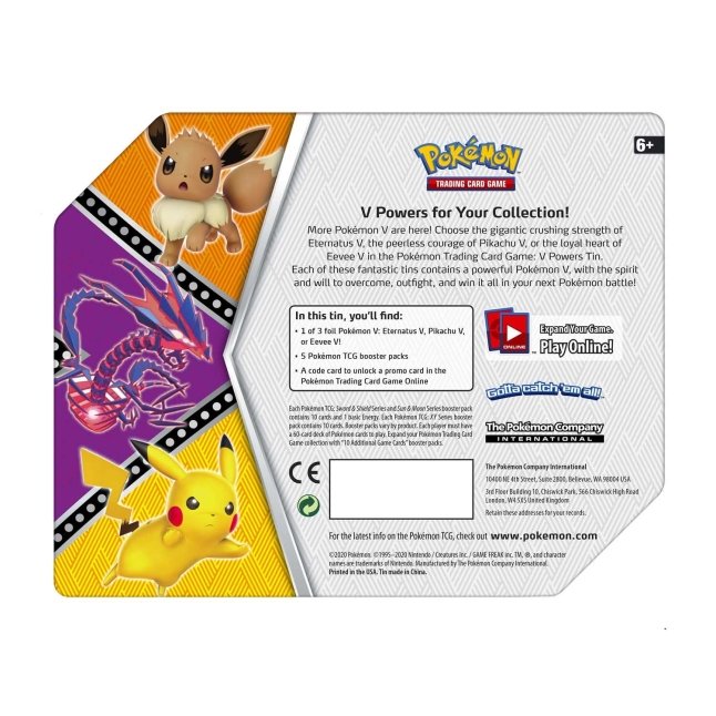 Pokémon TCG: V Powers Tin (Eevee V) | Pokémon Center
