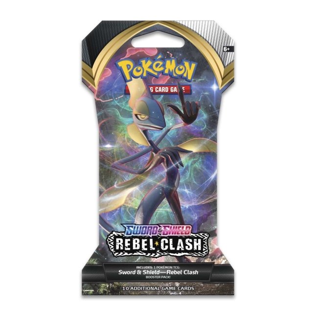 pokemon rebel clash card set Amazon.com: TPCI 4 x Pokemon Rebel Clash Sword & Shield 2 Booster Packs (4  Supplied) main image 1