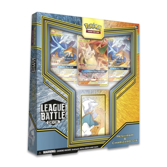 Reshiram E Charizard GX Pokémon Carta Em Português 20/214 - Deck