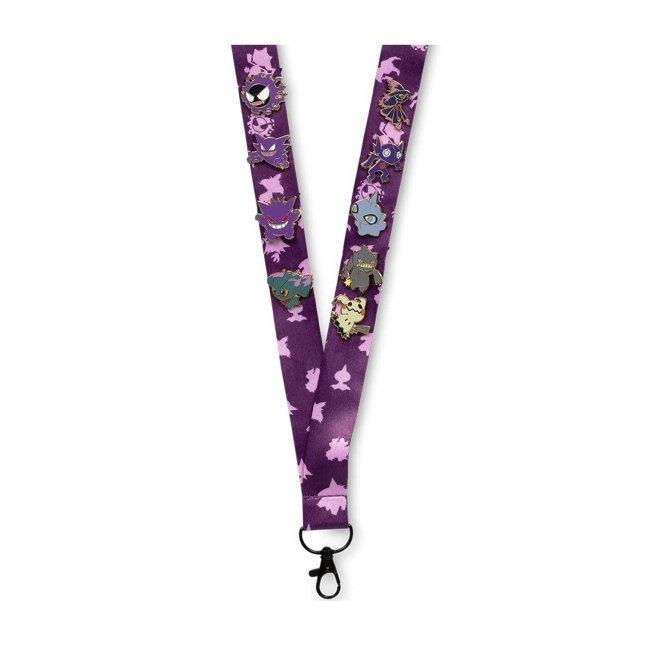 Ghost-Type Pokémon Lanyard & Mini Pokémon Pins (9-Pack)