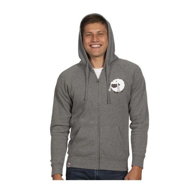 Wooloo Gray Fitted Zip-Up Hoodie - Adult | Pokémon Center Official Site