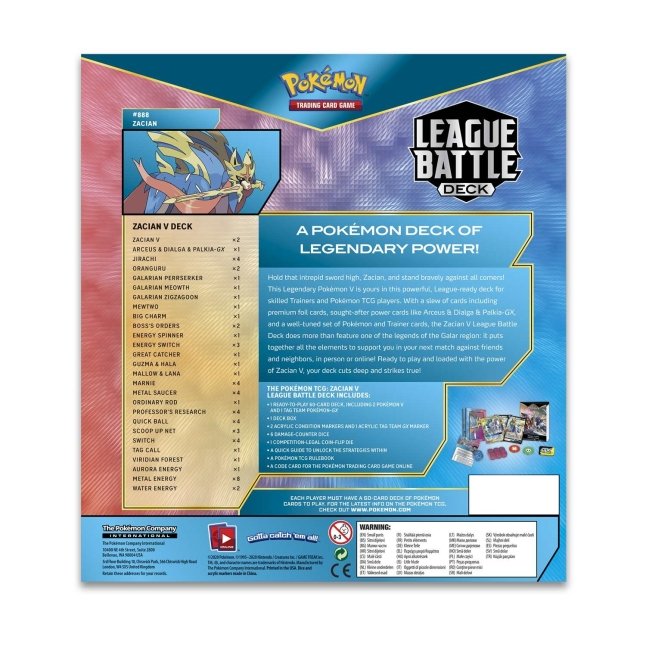 Pokémon TCG: Zacian V League Battle Deck