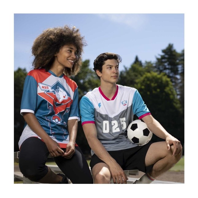 ★ Phyps Department★ Pokemon Sports Jersey Short Sleeve Na Running Pikachu Pokémon Sports Jersey - Adult | Pokémon