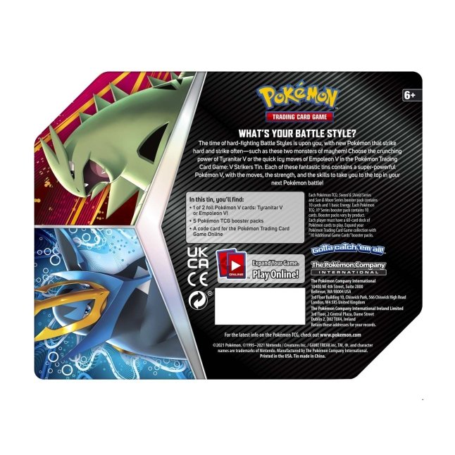 Shipley tapperhed fusion Pokémon TCG: V Strikers Tin (Empoleon V) | Pokémon Center Official Site