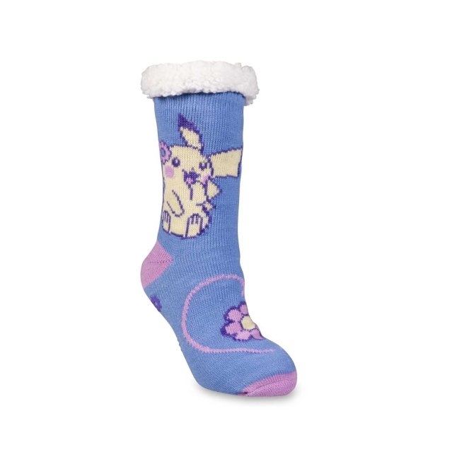 Pokemon Boys Slippers Fuzzy Pikachu Slipper Socks for Kids - Walmart.com