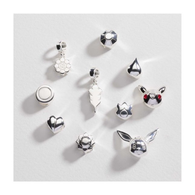 Pokémon Jewelry - Charms: Thunder Badge Sterling Silver Bead Charm