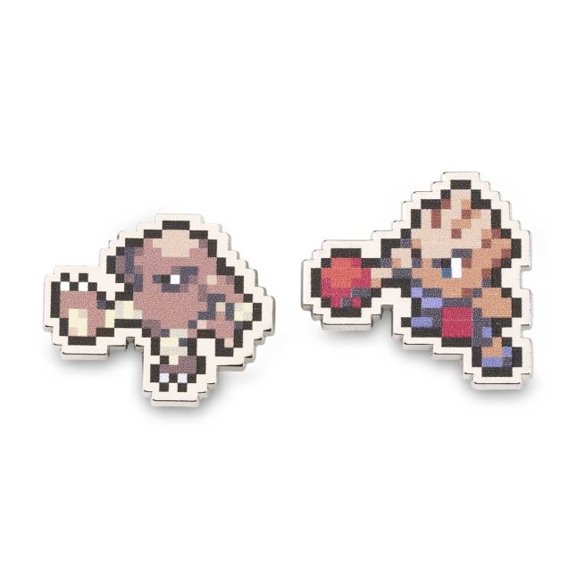 Hitmonlee & Hitmonchan Pokémon Pixel Pins (2-Pack)