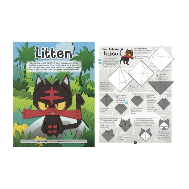 Pokï¿½mon Origami: Fold Your Own Alola Region Pokï¿½mon by The Pokemon  Company International, Paperback