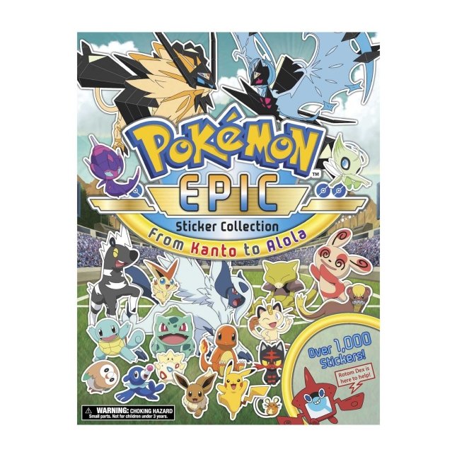 Pokémon Epic Sticker Collection: From Kanto to Alola (1) (Pokemon Epic  Sticker Collection)