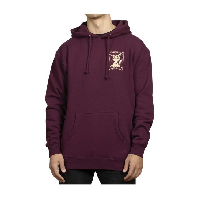 Mimikyu Pok mon Greatest Hits Maroon Heavyweight Pullover Hoodie