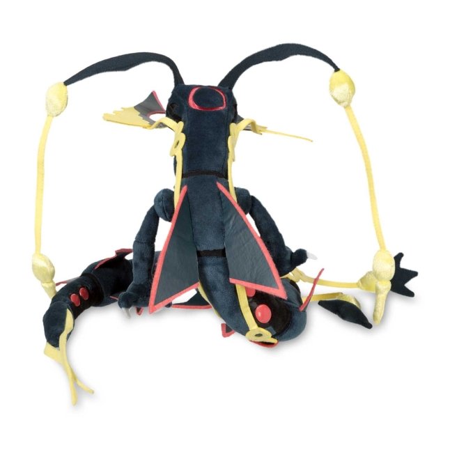 Pokemon Center Black Shiny Dragon Mega Rayquaza Plush Japan No Tag Used