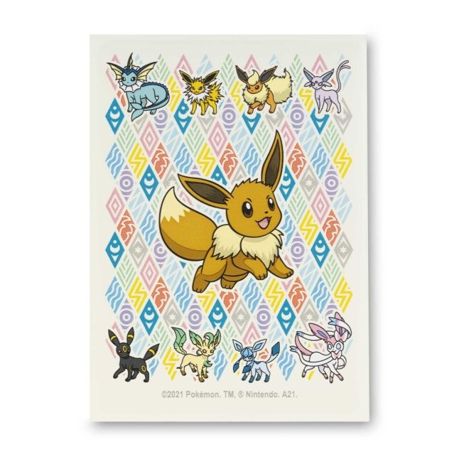 Prismatic Evolutions Eevee Card Sleeves – 65 Pack – Pokémon TCG – Silver