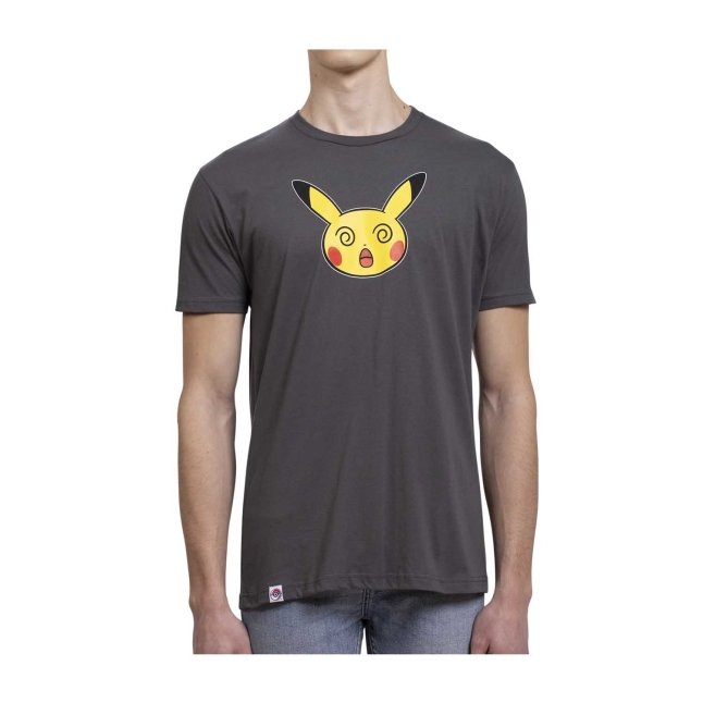 Pokémon Collection: Pikachu Confused Fitted Crew Neck T-Shirt - Adult | Pokémon Center Official Site