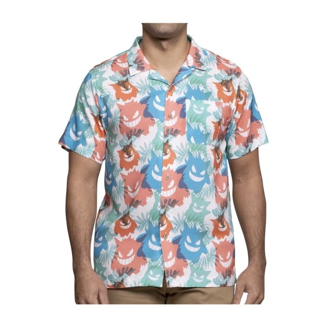 Pokémon Tropical Gengar Tropical Shirt - Adult | Pokémon Center Canada  Official Site