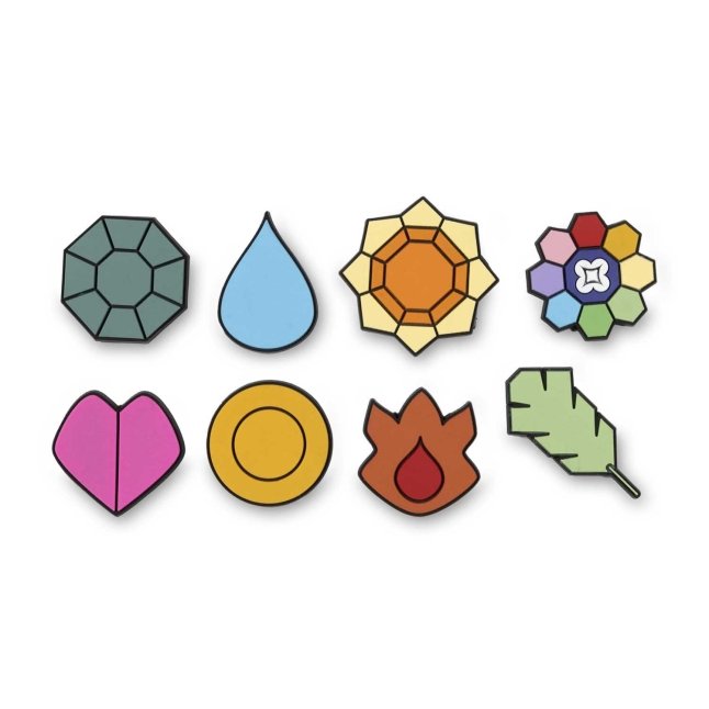 Kanto Gym Badge Magnets (8-Pack)